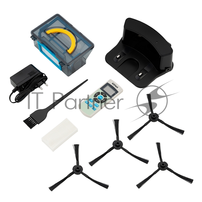 Пылесос-робот Kitfort КТ-518 20Вт белый/черный