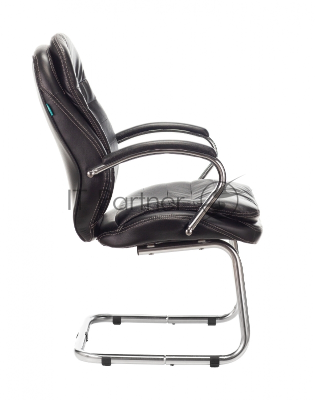 Кресло Бюрократ T-9950AV черный эко.кожа полозья металл хром