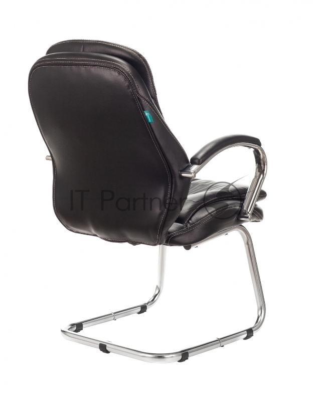 Кресло Бюрократ T-9950AV черный эко.кожа полозья металл хром