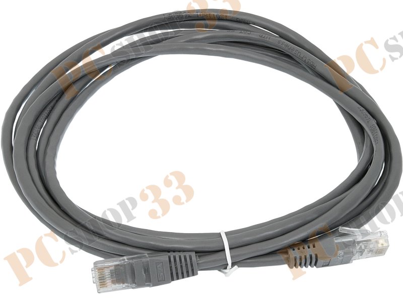 Патч-корд UTP 5e кат. с разъемами RJ-45, 26AWG/0.40мм, CCAW (3.0м)
