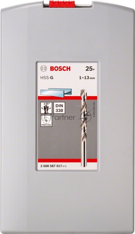 Набор сверл Bosch Pro Boxes HSS 23 Pro Box HSS-G 135°, 25 tlg. 1, 0–13, 0 mm 2608587017