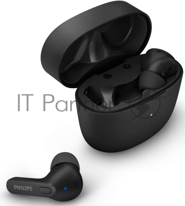 Гарнитура вкладыши Philips TAT2206BK/00 черный беспроводные bluetooth в ушной раковине