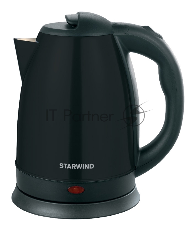 Чайник электрический Starwind SKS2050 1.8л. 1800Вт черный (корпус: нержавеющая сталь/пластик)