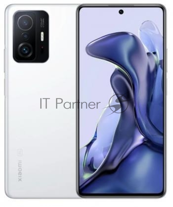 Смартфон Xiaomi 11T Moonlight White (21081111RG), 17,01 см (6.67) 20:9 1080 x 2400, 2,0 ГГц+2,6 ГГц+3,0 ГГц, 8 Core, 8 GB, 256 GB, 108 МП+ 8 МП + 5 МП/16Mpix, 2 Sim, 2G, 3G, LTE, 5.2, WiFi 802.11 a/b/g/n/ac/ax, NFC, A-GPS, GALILEO, BEIDOU, GLONASS, G