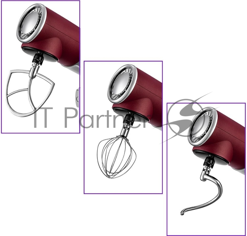 Миксер планетарный Kitfort КТ-3038-3 1500Вт красный