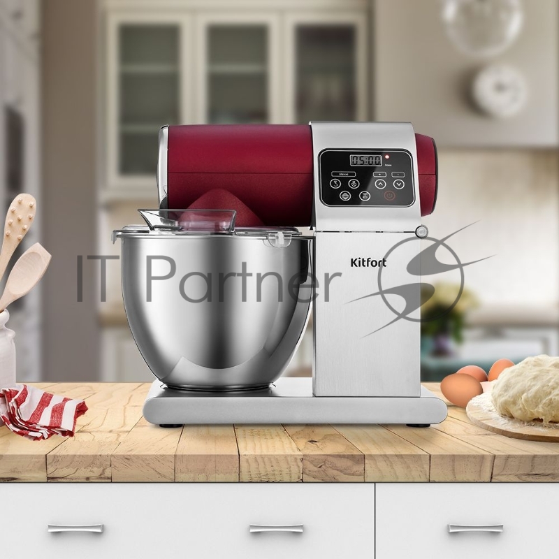 Миксер планетарный Kitfort КТ-3038-3 1500Вт красный