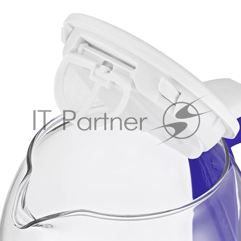 Чайник электрический Kitfort КТ-6140-1 1.7л. 2200Вт белый/фиолетовый