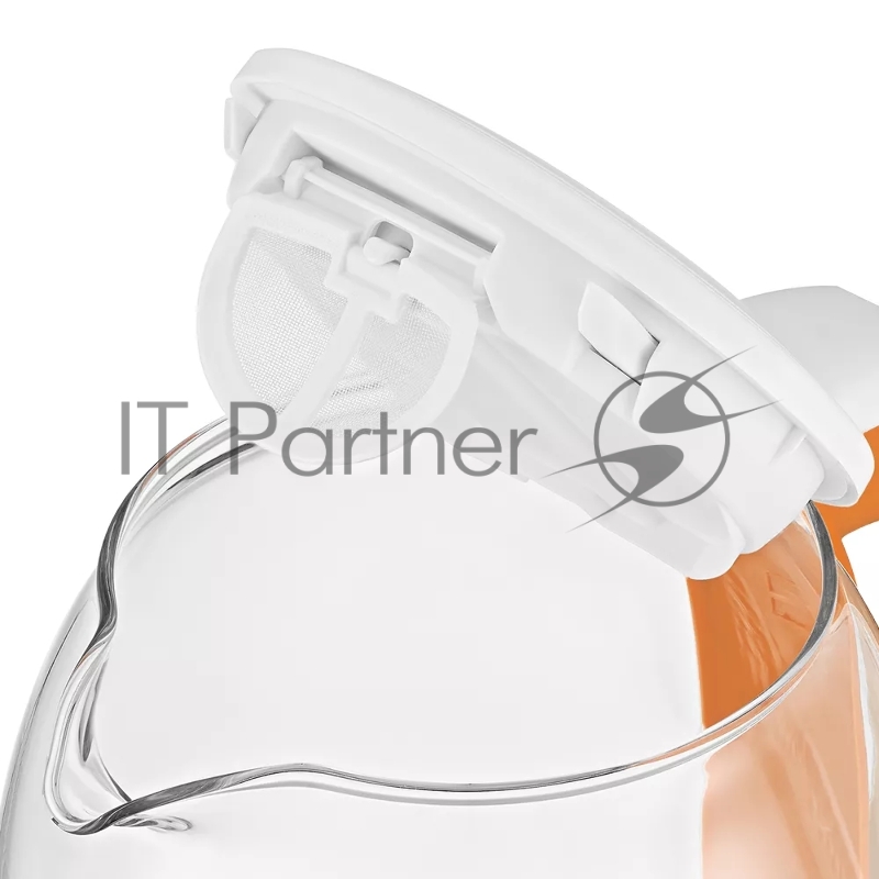 Чайник электрический Kitfort КТ-6140-4 1.7л. 2200Вт белый/оранжевый