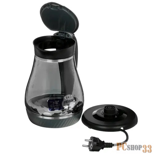 Чайник Scarlett SC-EK27G82 черный, 2200Вт, 1.7л