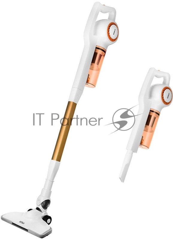 Пылесос ручной Kitfort КТ-5105-3 600Вт белый/оранжевый