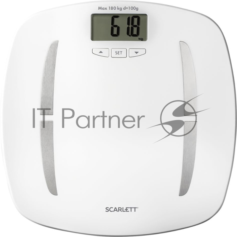 Весы напольные электронные Scarlett SC-BS33ED80 макс.180кг белый
