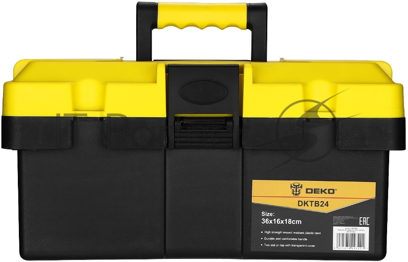 Ящик для инстр. Deko DKTB24 1отд. 6карм. желтый/черный (065-0829)