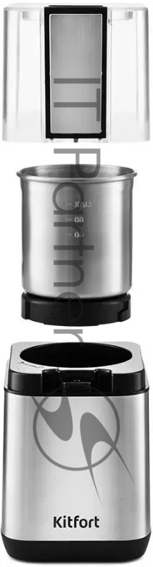 Кофемолка Kitfort КТ-766 150Вт сист.помол.:одинарный нож вместим.:80гр нержавеющая сталь