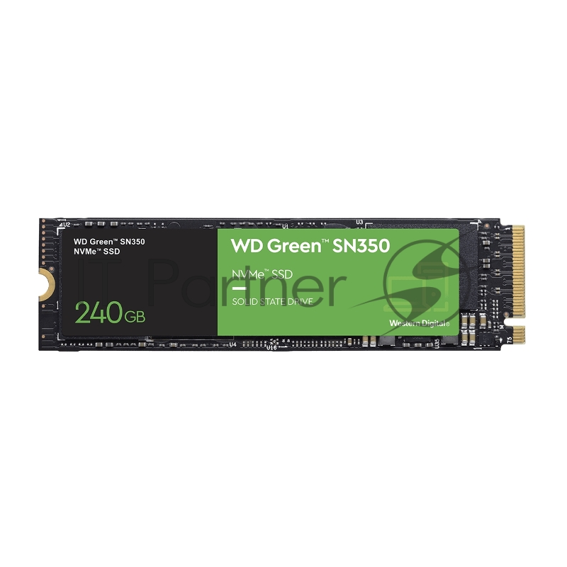 Твердотельный накопитель SSD WD Green SN350 NVMe WDS240G2G0C 240ГБ M2.2280 (TLC)