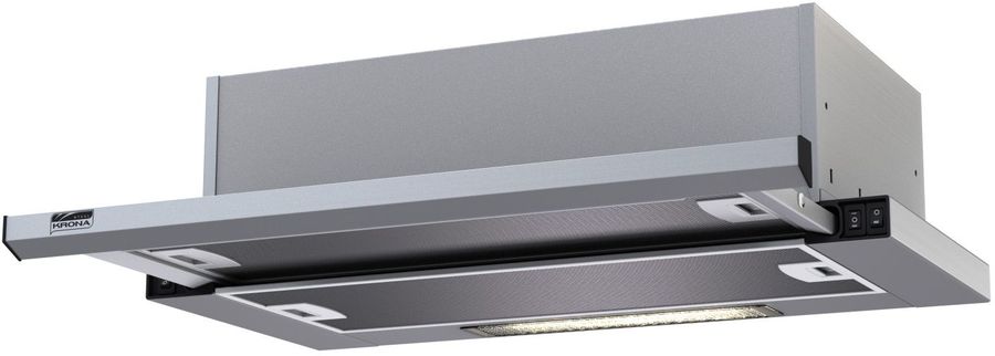 Вытяжка KRONA Kamilla 500 slim нержавеющая сталь, управление: кнопочное (1 мотор)