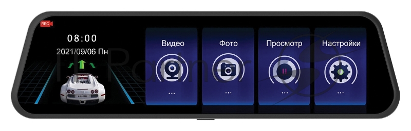 Видеорегистратор Digma FreeDrive 606 MIRROR DUAL черный 2Mpix 1080x1920 1080p 170гр. GP6247