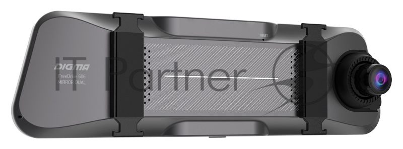Видеорегистратор Digma FreeDrive 606 MIRROR DUAL черный 2Mpix 1080x1920 1080p 170гр. GP6247