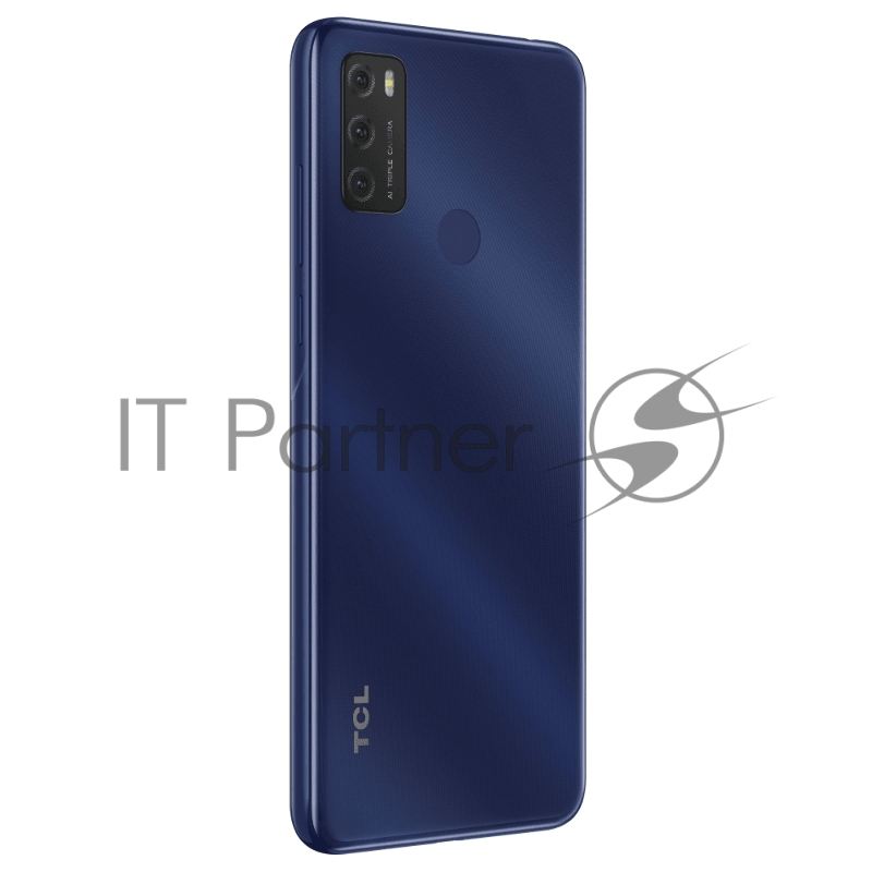 Смартфон TCL 20E Blue, 16,56 см (6.52) 20:9 720x1600, 4x1,8 ГГц+4x1,5 ГГц, 8 Core, 3GB RAM, 64GB, up to 512GB flash, 13 МП+2 МП+2 МП/5Mpix, 2 Sim, 2G, 3G, LTE, BT v5.0, Wi-Fi, NFC, GPS, Micro-USB, 4000mAh, Android 11, 190gx8,8 мм