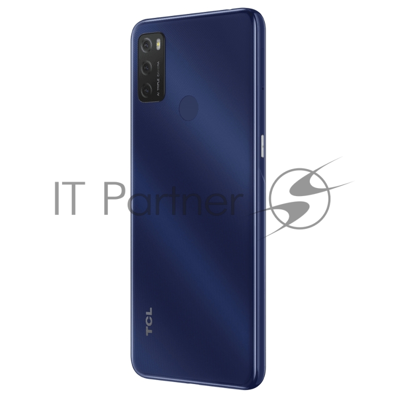 Смартфон TCL 20E Blue, 16,56 см (6.52) 20:9 720x1600, 4x1,8 ГГц+4x1,5 ГГц, 8 Core, 3GB RAM, 64GB, up to 512GB flash, 13 МП+2 МП+2 МП/5Mpix, 2 Sim, 2G, 3G, LTE, BT v5.0, Wi-Fi, NFC, GPS, Micro-USB, 4000mAh, Android 11, 190gx8,8 мм