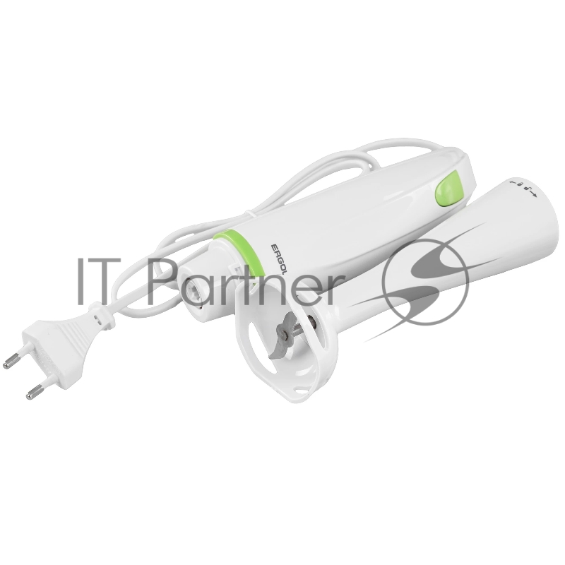 Блендер ELX-HB01-C34 1 скорость 250Вт 220-240В пласт. бело-салатовый Ergolux 13124