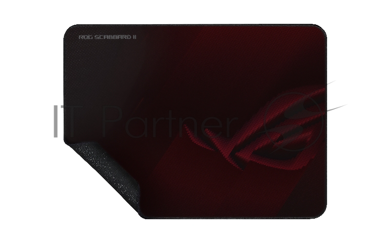 Игровой коврик для мыши ASUS ROG Scabbard II medium (360 x 260 x 3 mm, резина, тканый материал, cиликон, 90MP02H0-BPUA00)