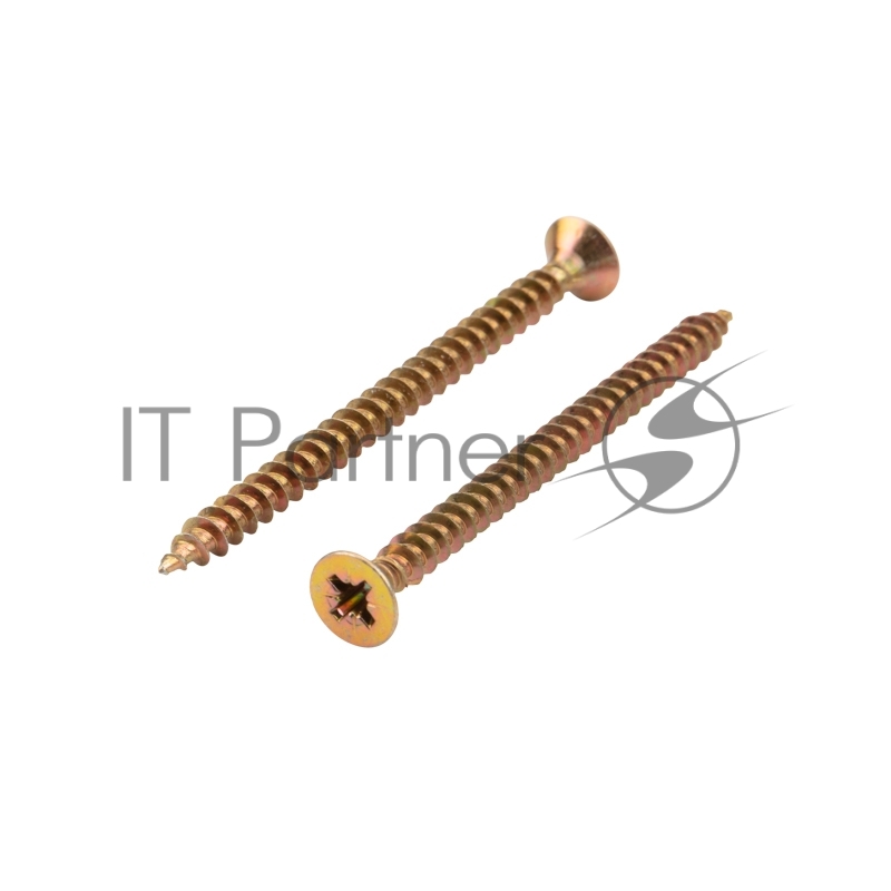 Саморез универсальный KRANZ 5х70, желтый цинк, короб (100 шт./уп.)