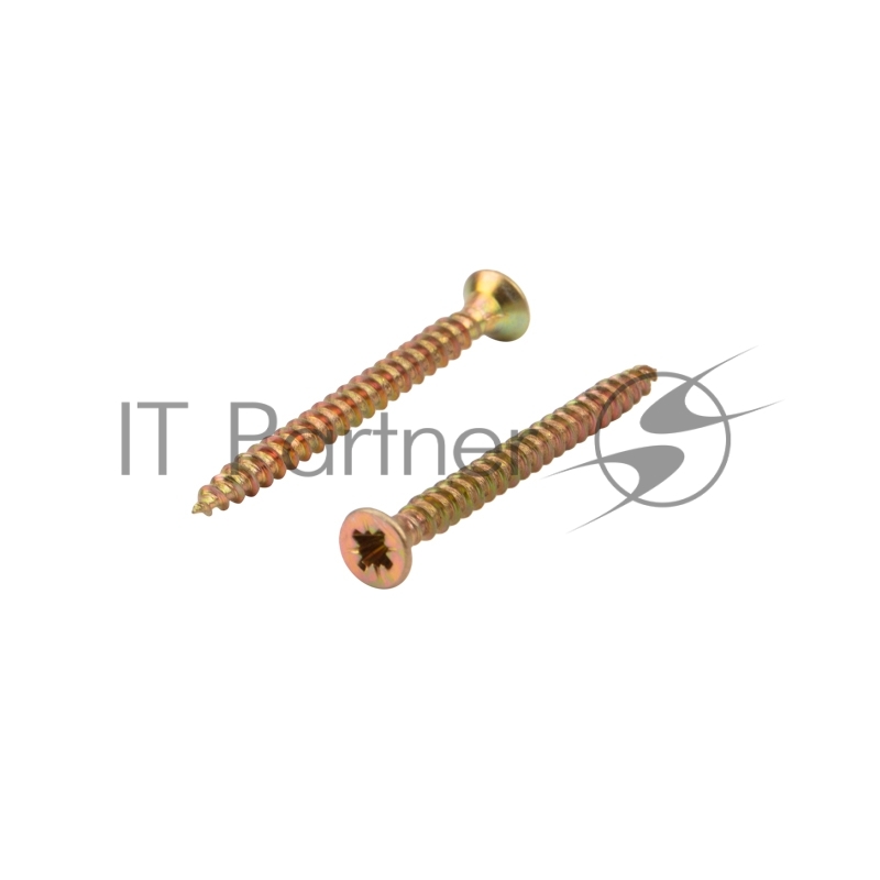 Саморез универсальный KRANZ 3х35, желтый цинк, короб (200 шт./уп.)