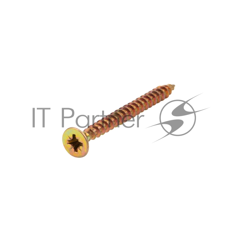 Саморез универсальный KRANZ 4.5х50, желтый цинк, короб (200 шт./уп.)