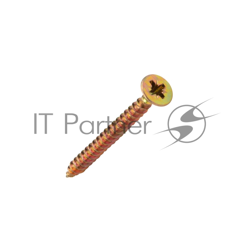 Саморез универсальный KRANZ 4.5х50, желтый цинк, короб (200 шт./уп.)