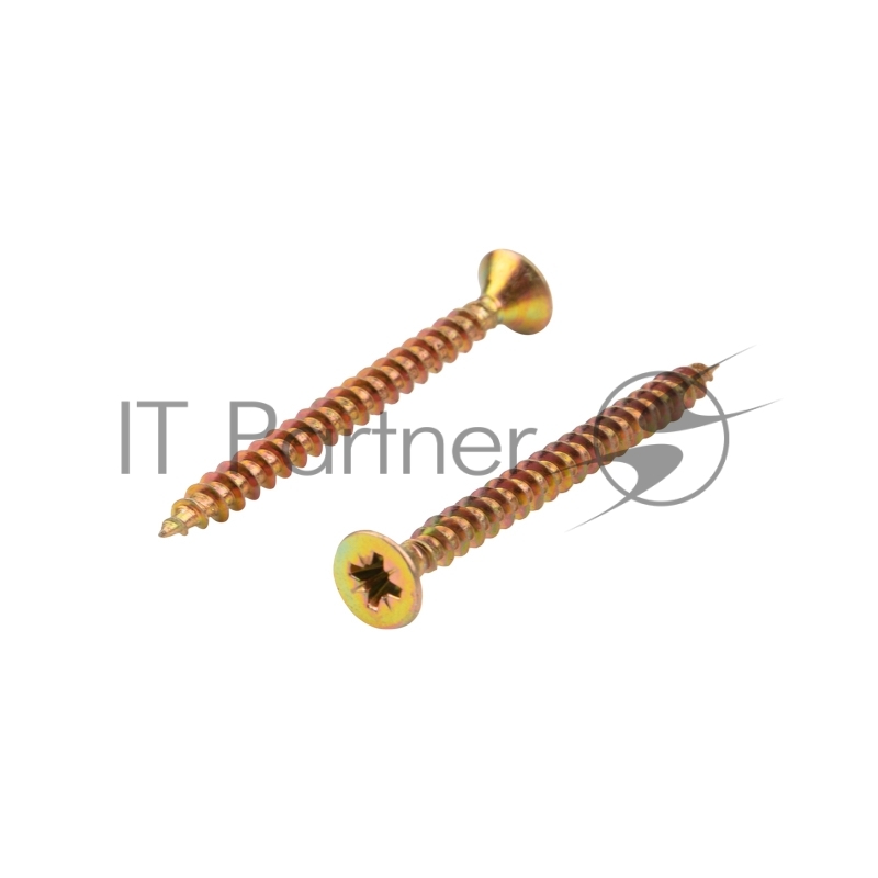 Саморез универсальный KRANZ 4.5х50, желтый цинк, короб (200 шт./уп.)