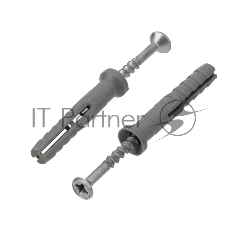 Дюбель-гвоздь KRANZ потайной бортик, полипропилен 6х40, пакет (100 шт./уп.)