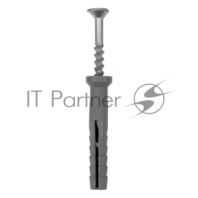 Дюбель-гвоздь KRANZ потайной бортик, полипропилен 6х40, пакет (100 шт./уп.)