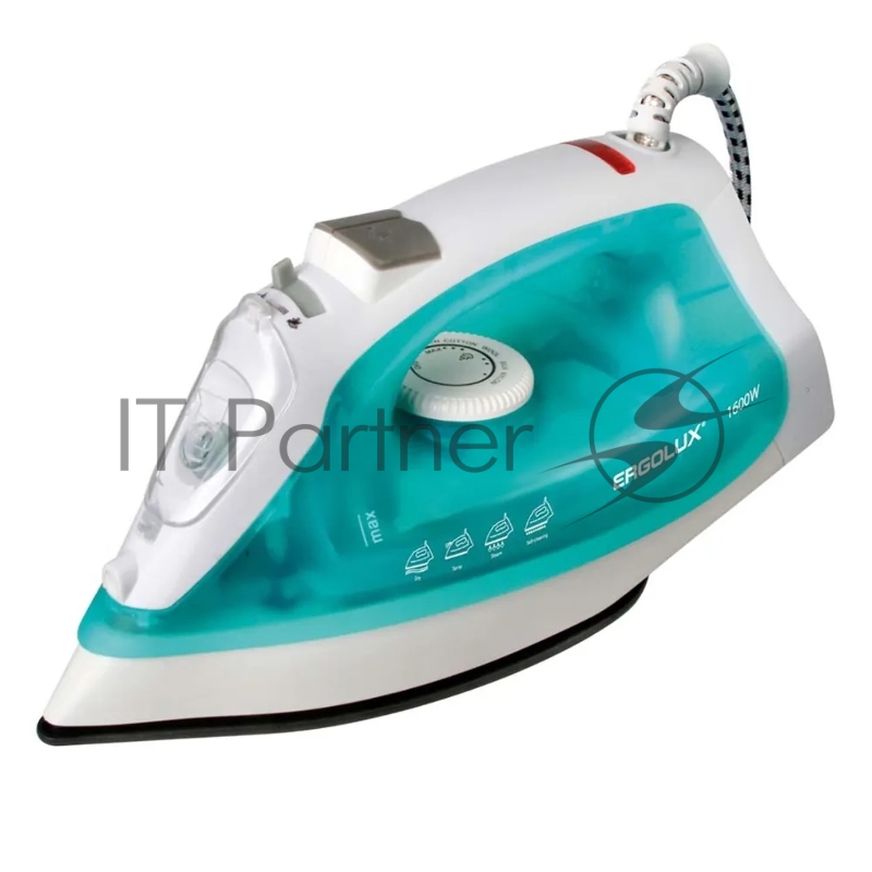 Утюг паровой ELX-SI01-C40 электр. 1600Вт 220-240В тефлон аквамарин Ergolux 13126