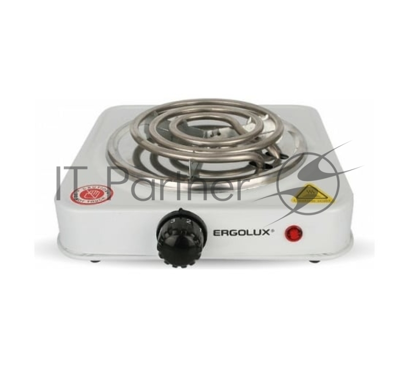 Электроплитка ELX-EP01-C01 1 конф. спиральный нагр. эл. 1000Вт 220-240В бел. Ergolux 13436