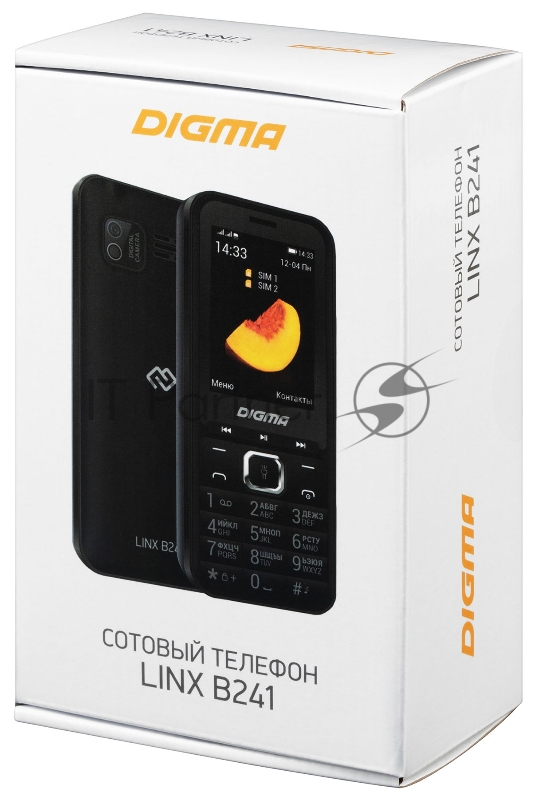 Мобильный телефон Digma LINX B241 32Mb темно-синий моноблок 2.44 240x320 0.08Mpix GSM900/1800