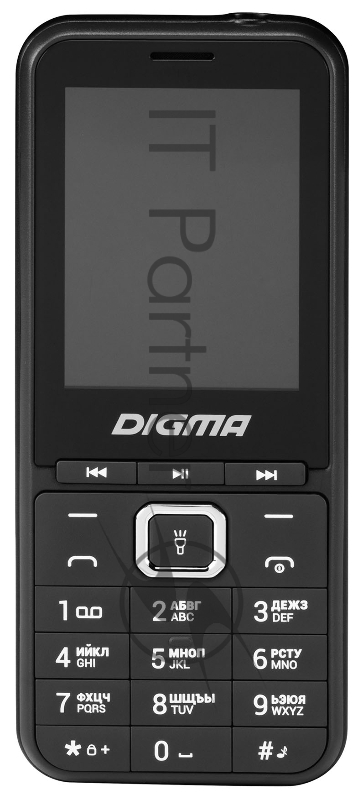 Мобильный телефон Digma LINX B241 32Mb черный моноблок 2.44 240x320 0.08Mpix GSM900/1800