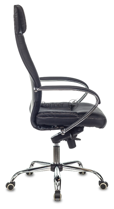 Кресло руководителя Бюрократ CH-609SL/ECO черный искусственная кожа крестовина металл хром