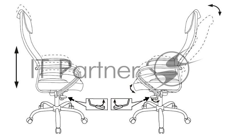 Кресло руководителя Бюрократ CH-609SL/ECO черный искусственная кожа крестовина металл хром
