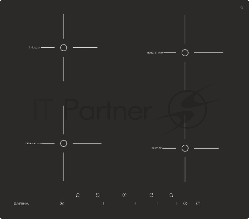 Индукционная варочная поверхность Darina PL EI305 B черный