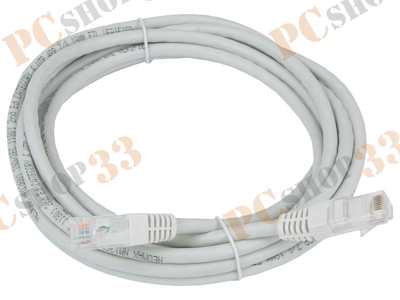 Патч-корд UTP 6 кат. Neomax NM13601-030-GR, с разъемами RJ-45 (3.0м)