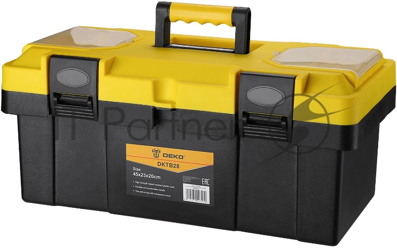Ящик для инстр. Deko DKTB28 1отд. 6карм. желтый/черный (065-0833)