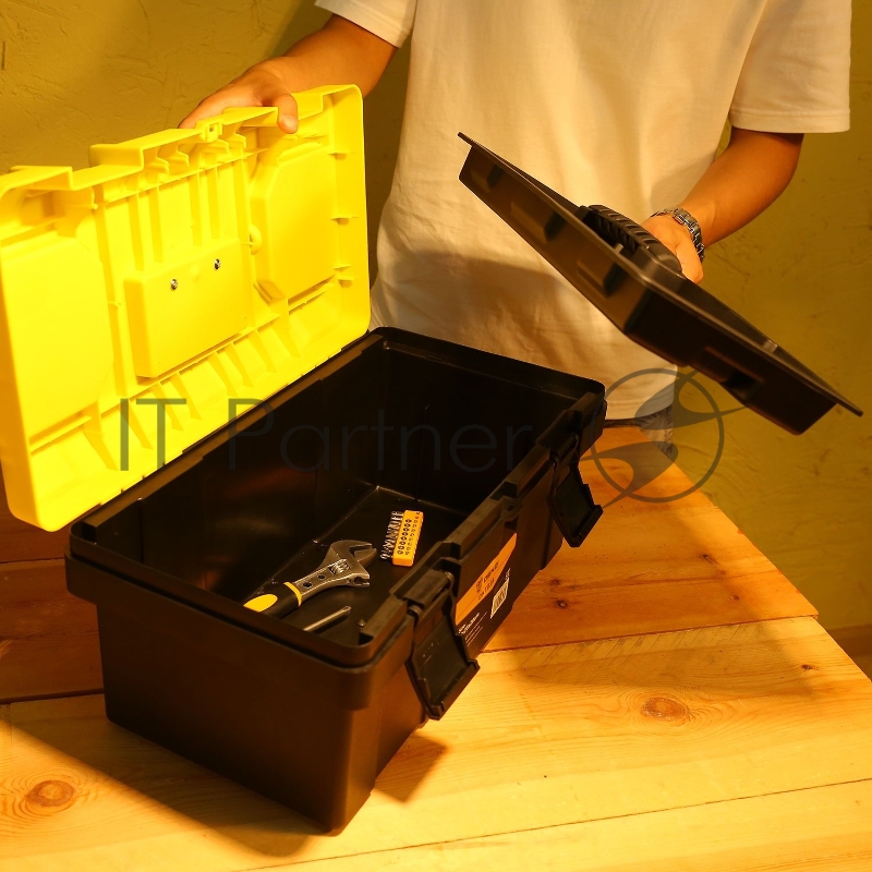 Ящик для инстр. Deko DKTB28 1отд. 6карм. желтый/черный (065-0833)