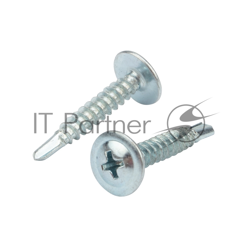 Саморез с прессшайбой KRANZ ПШС сверло 4.2х25, короб (200 шт./уп.)