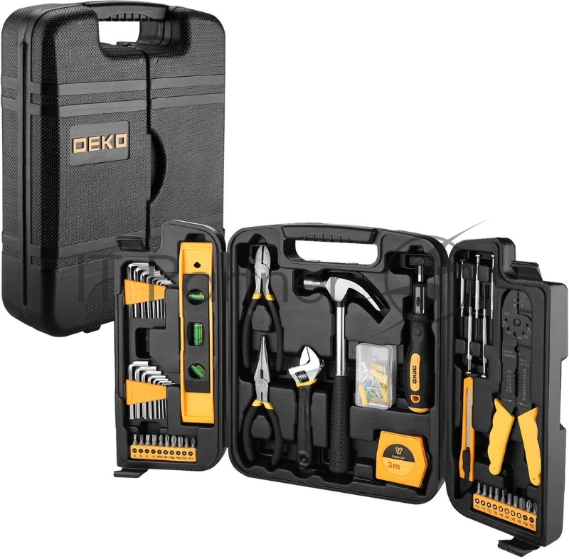 Набор инструментов Deko DKMT130 130 предметов (жесткий кейс)