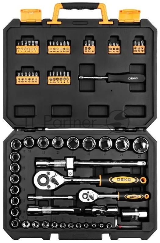 Набор инструментов Deko DKMT72 72 предмета (жесткий кейс)