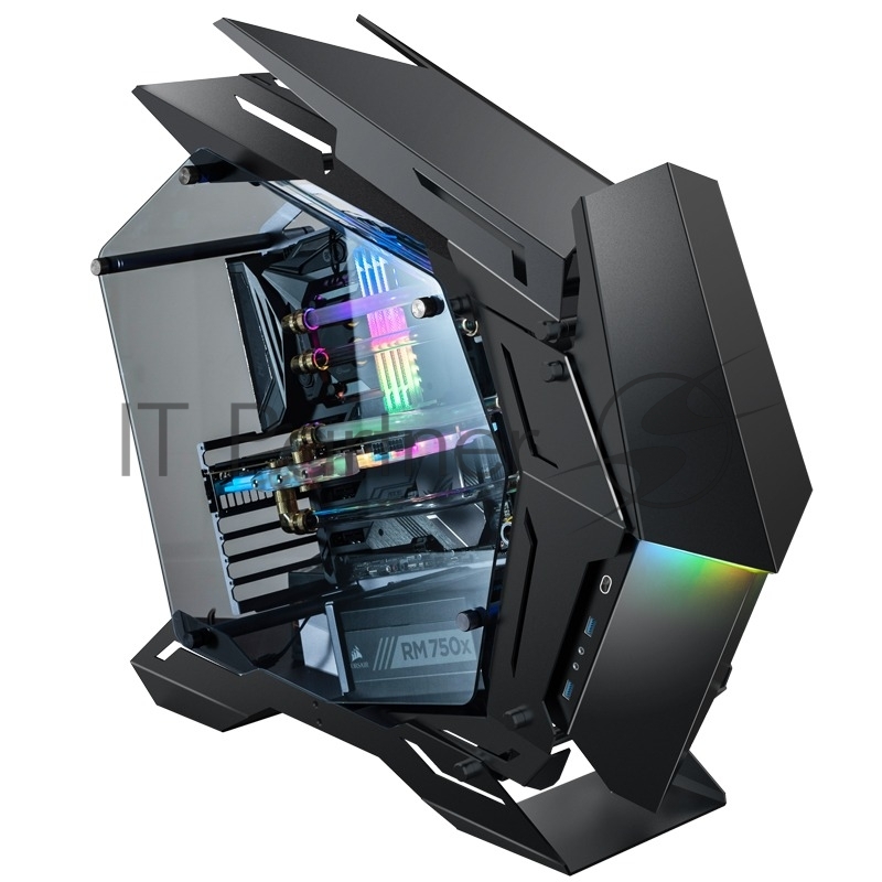 Корпус JONSBO MOD3 Black без БП, боковые панели из закаленного стекла, mini-ITX, micro-ATX, ATX, черный