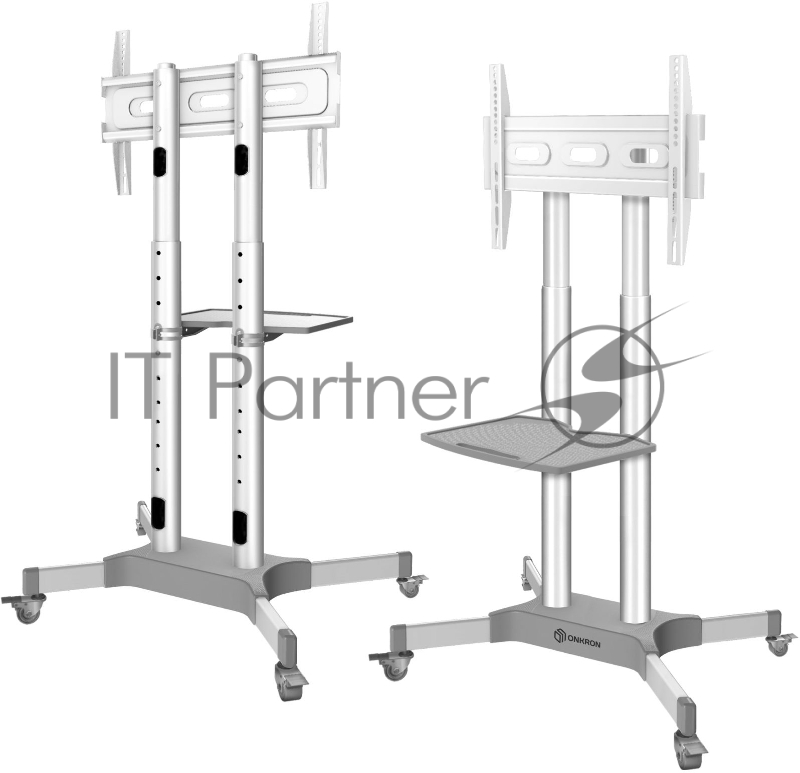 Стойка для телевизора Onkron TS1351 белый 32-65 макс.45.5кг напольный мобильный