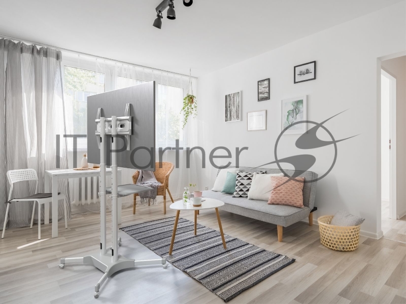 Стойка для телевизора Onkron TS1351 белый 32-65 макс.45.5кг напольный мобильный