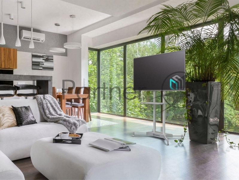 Стойка для телевизора Onkron TS1351 белый 32-65 макс.45.5кг напольный мобильный