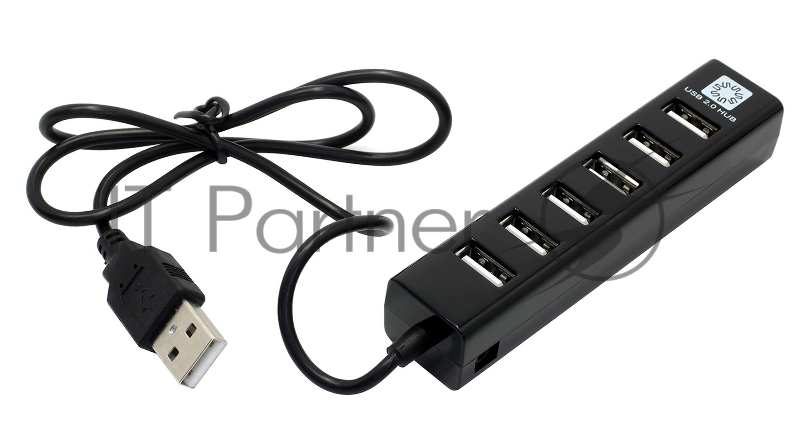 USB-Концентратор 5bites HB27-208BK 7*USB2.0 / USB 60CM / BLACK